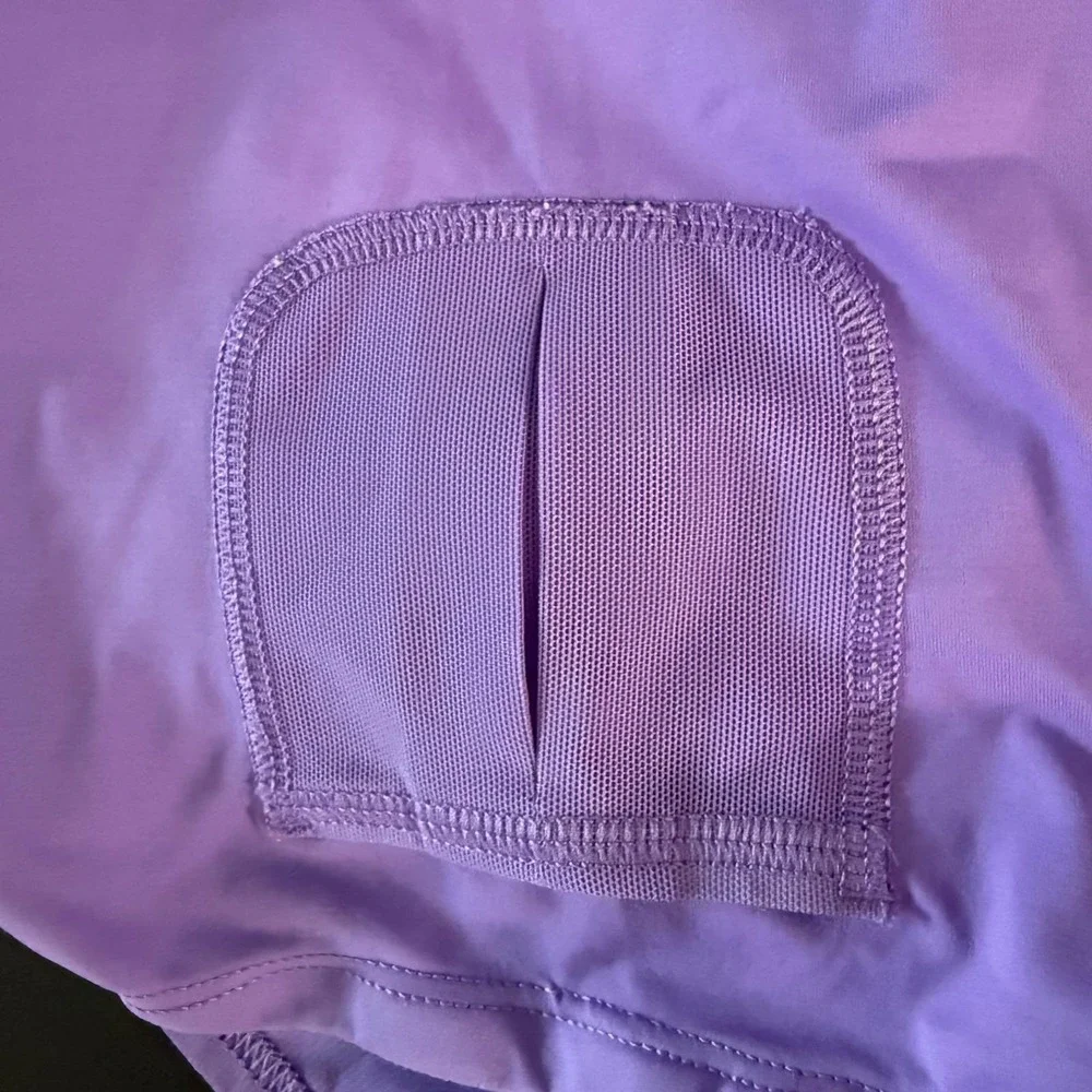Lululemon Pace Setter Skirt Purple Pleated Tennis Running Skort Women Size 4